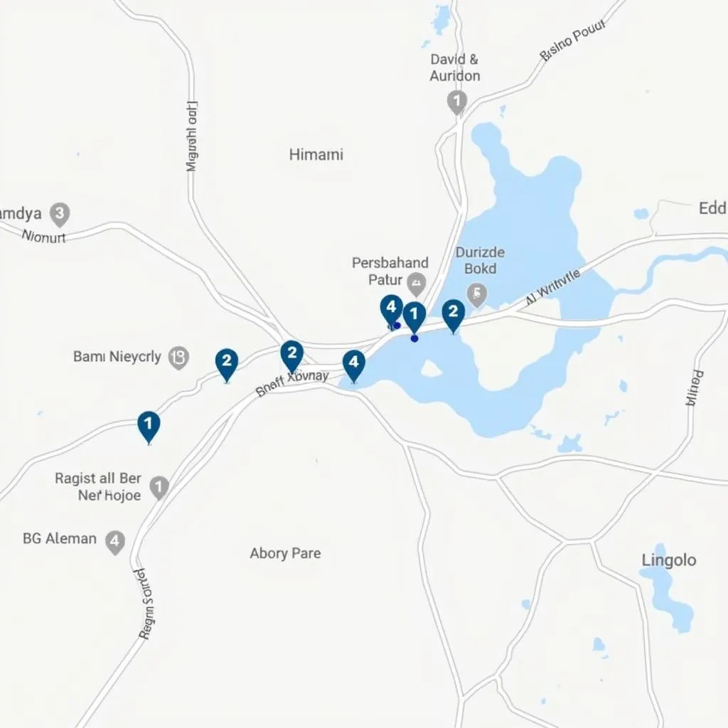 Map of 2 BHK flats near Bangalore Airport