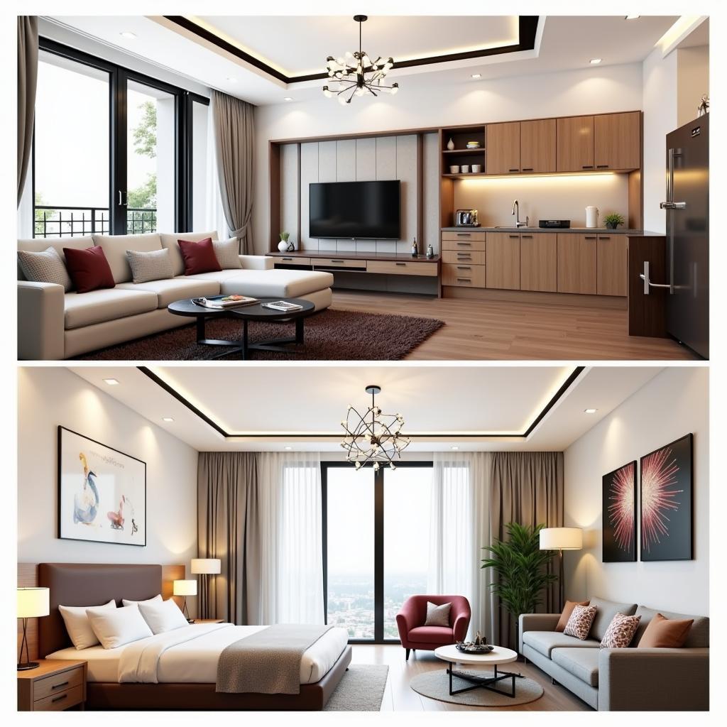 Modern Interior Design of a 4BHK Flat Near Kolkata Airport