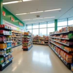 7-Eleven store interior at an airport