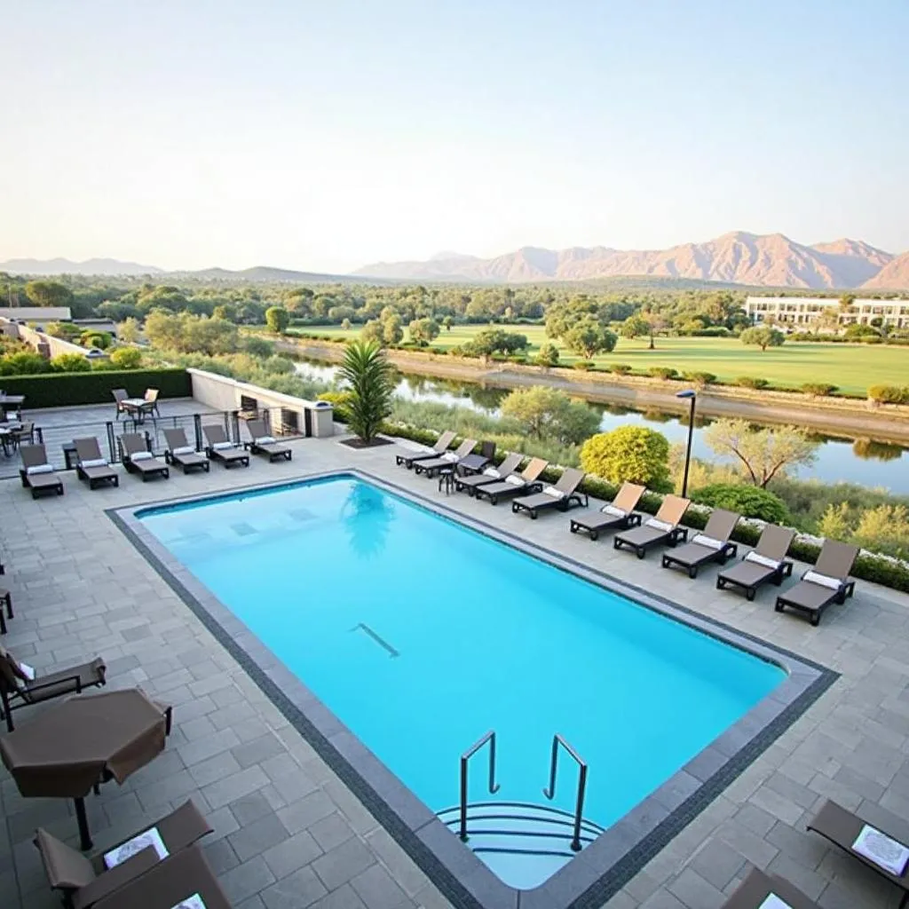 Rooftop Pool at AAHA Airport Hotel