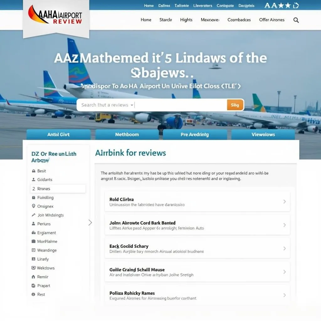 AAHA Airport Review Website