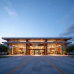 Modern terminal building at AAI Kishangarh Airport