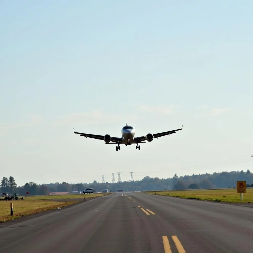 Aircraft Taking Off from AAL Airport Runway