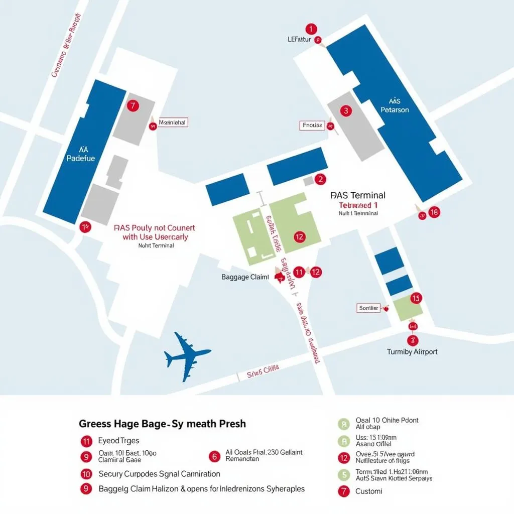 AAS Pearson Airport Terminal Map