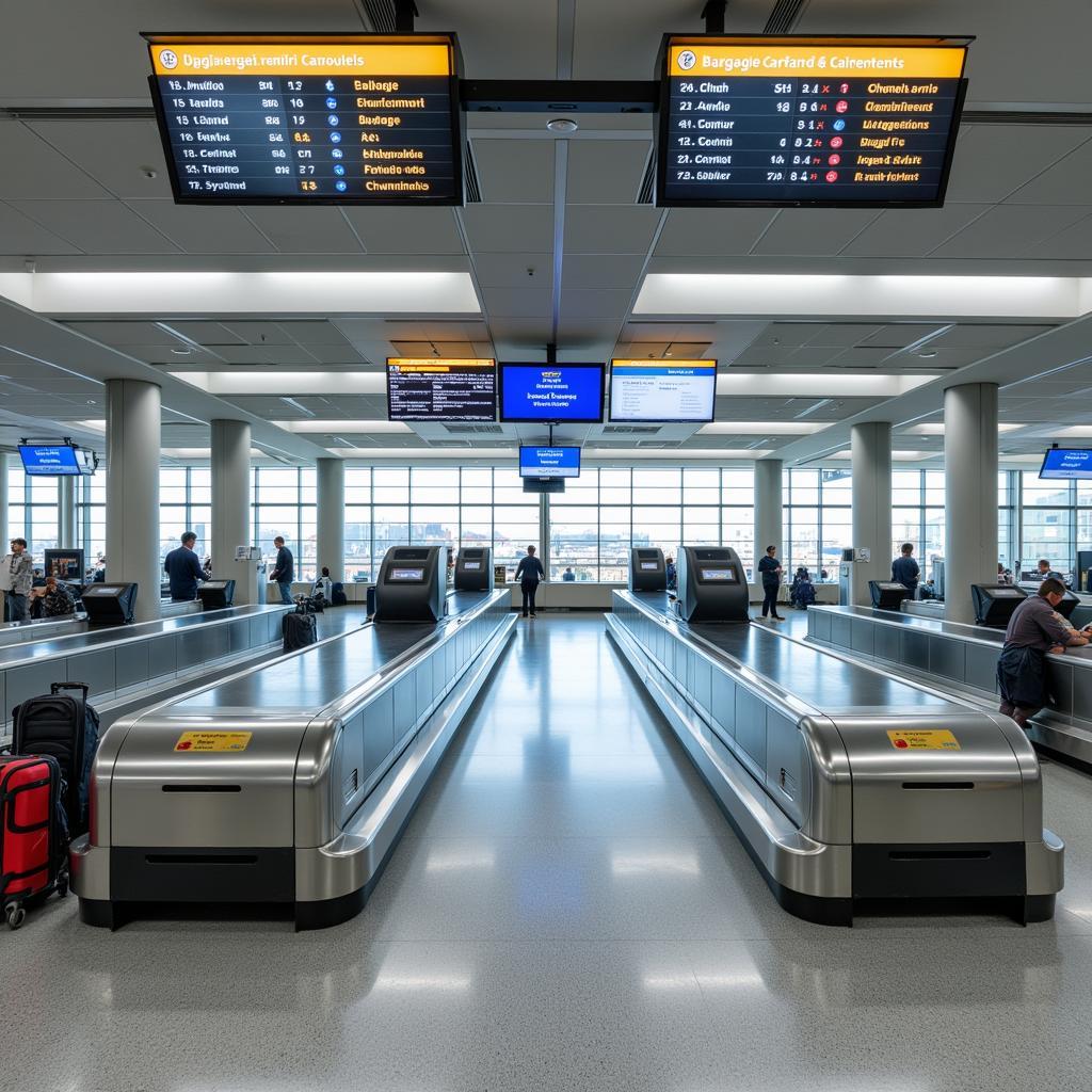 Abu Dhabi Airport Baggage Claim Area