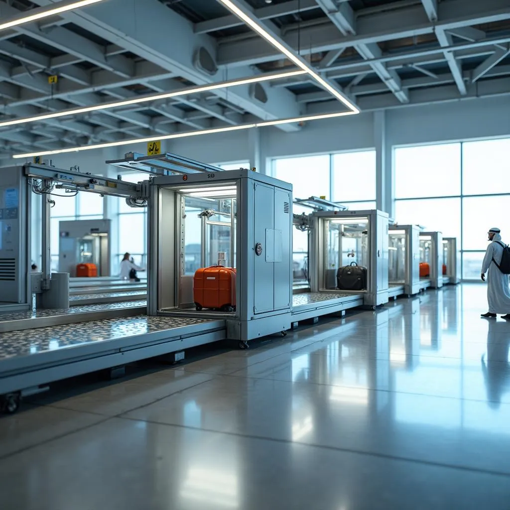 Automated baggage handling system at Abu Dhabi International Airport