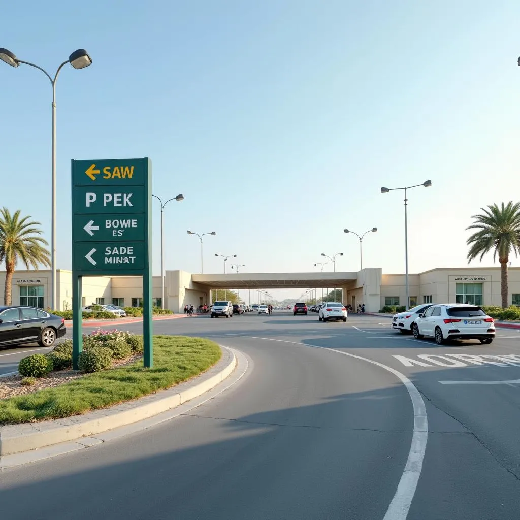 Abu Dhabi Airport Car Park Entrance