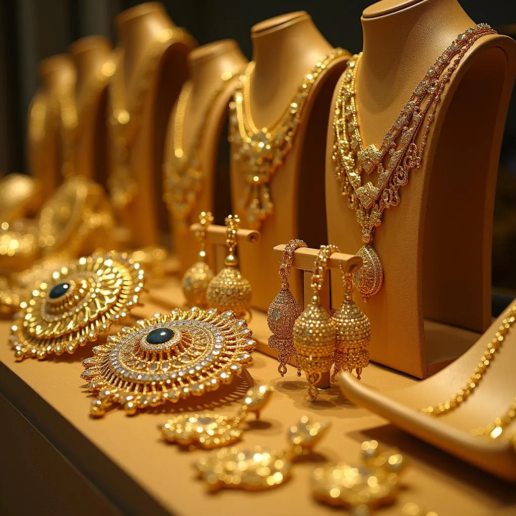 Gold Jewelry at Abu Dhabi Airport