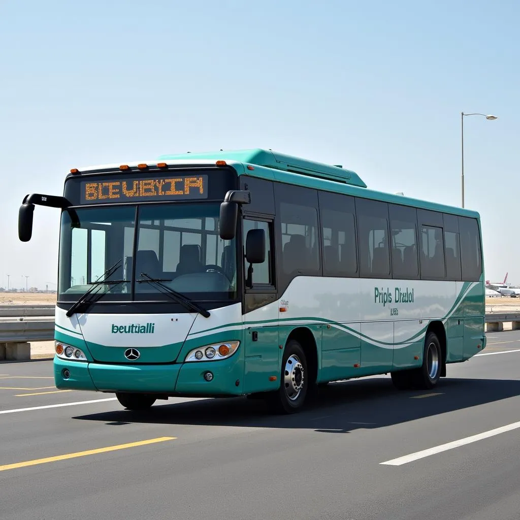 Inter-Terminal Shuttle Bus at Abu Dhabi Airport