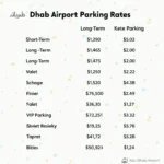 Abu Dhabi Airport Parking Rates