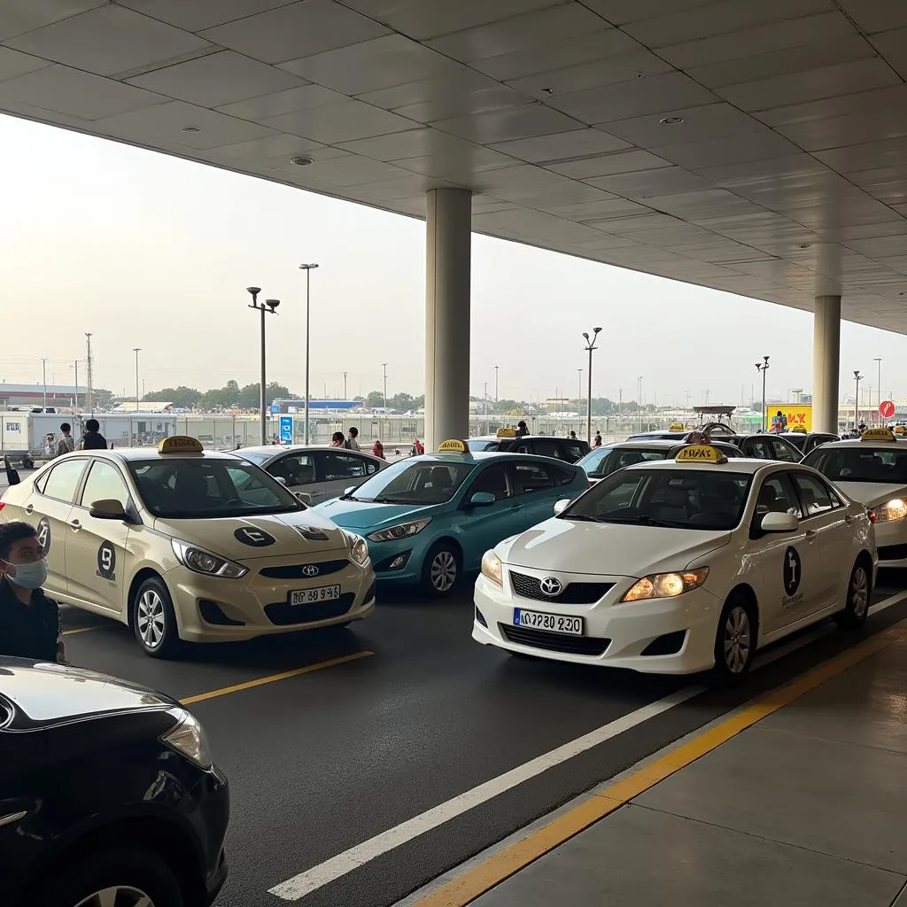 Taxi Rank at Abu Dhabi Airport