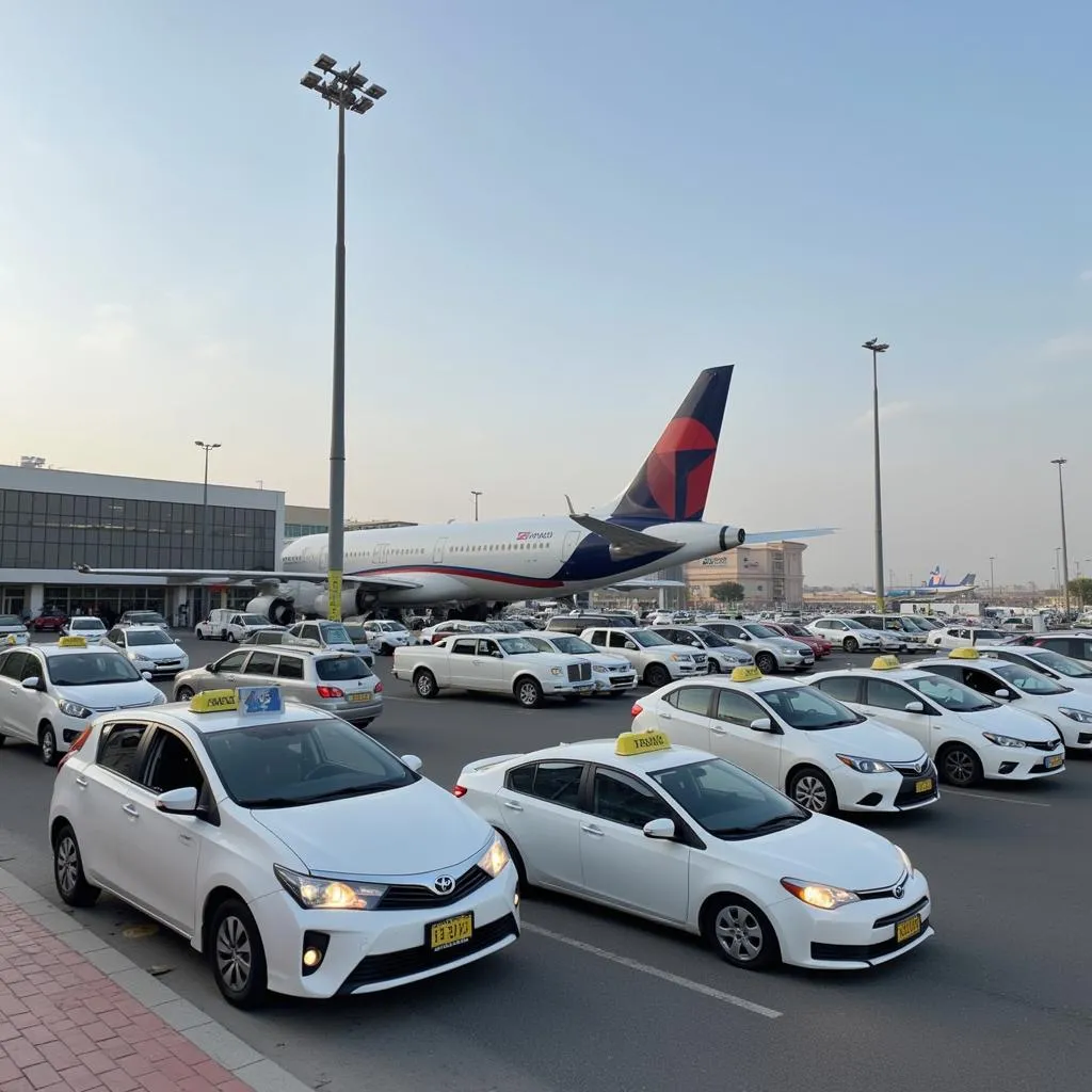 Taxi Rank at Abu Dhabi Airport