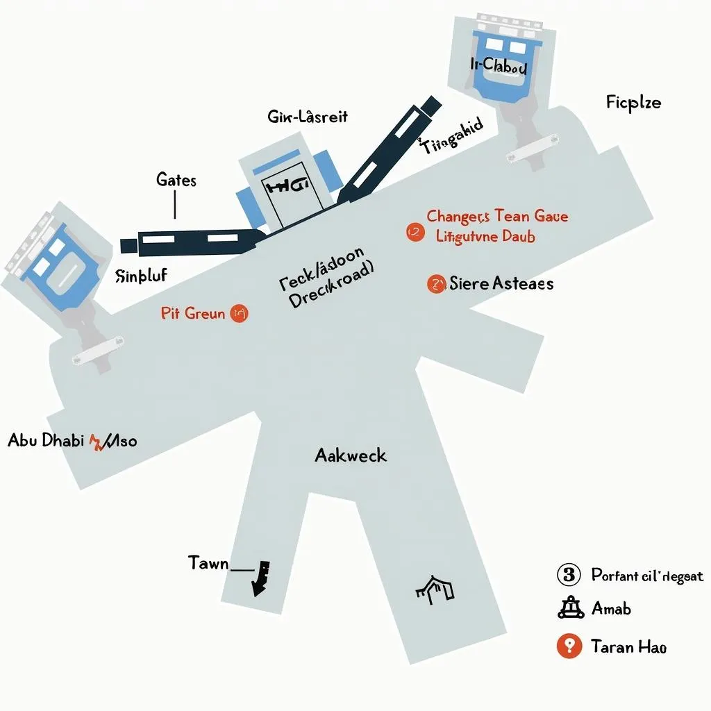 Abu Dhabi Airport Terminal Map