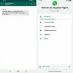 Abu Dhabi Airport WhatsApp Chat Screenshot