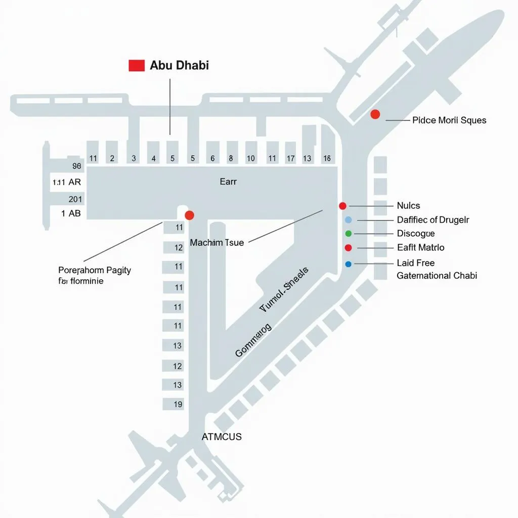 Abu Dhabi Airport Terminal Map