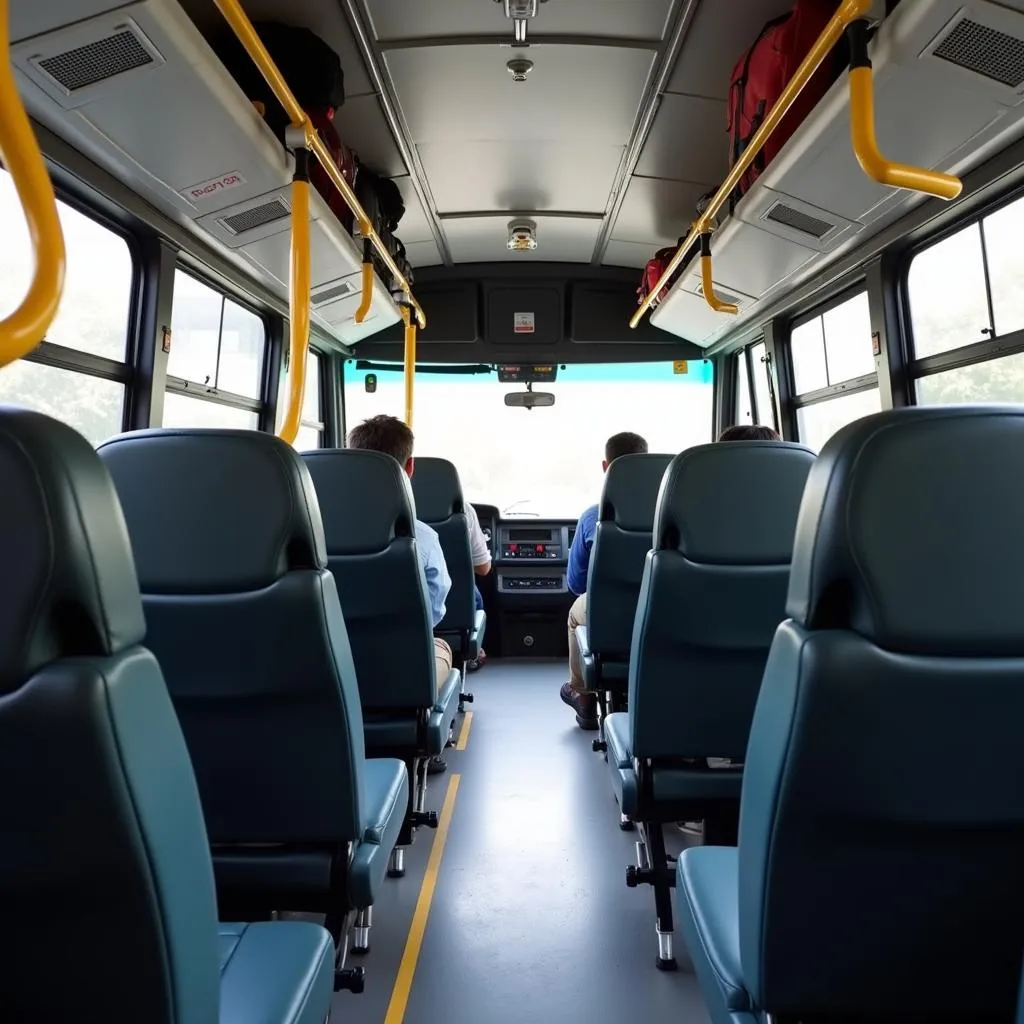 Interior View of Air-Conditioned BMTC Bus