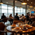 Enjoying a coffee during your layover at Addis Ababa Bole International Airport