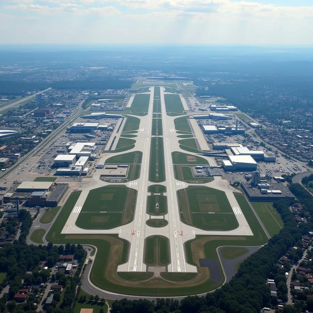 Aerial View of Hartsfield-Jackson Atlanta International Airport