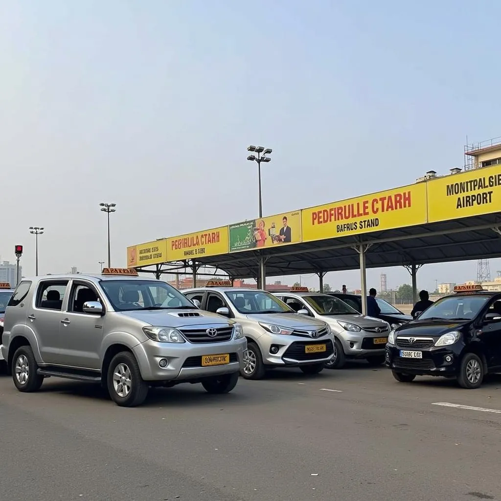 Prepaid taxi stand at Agartala Airport