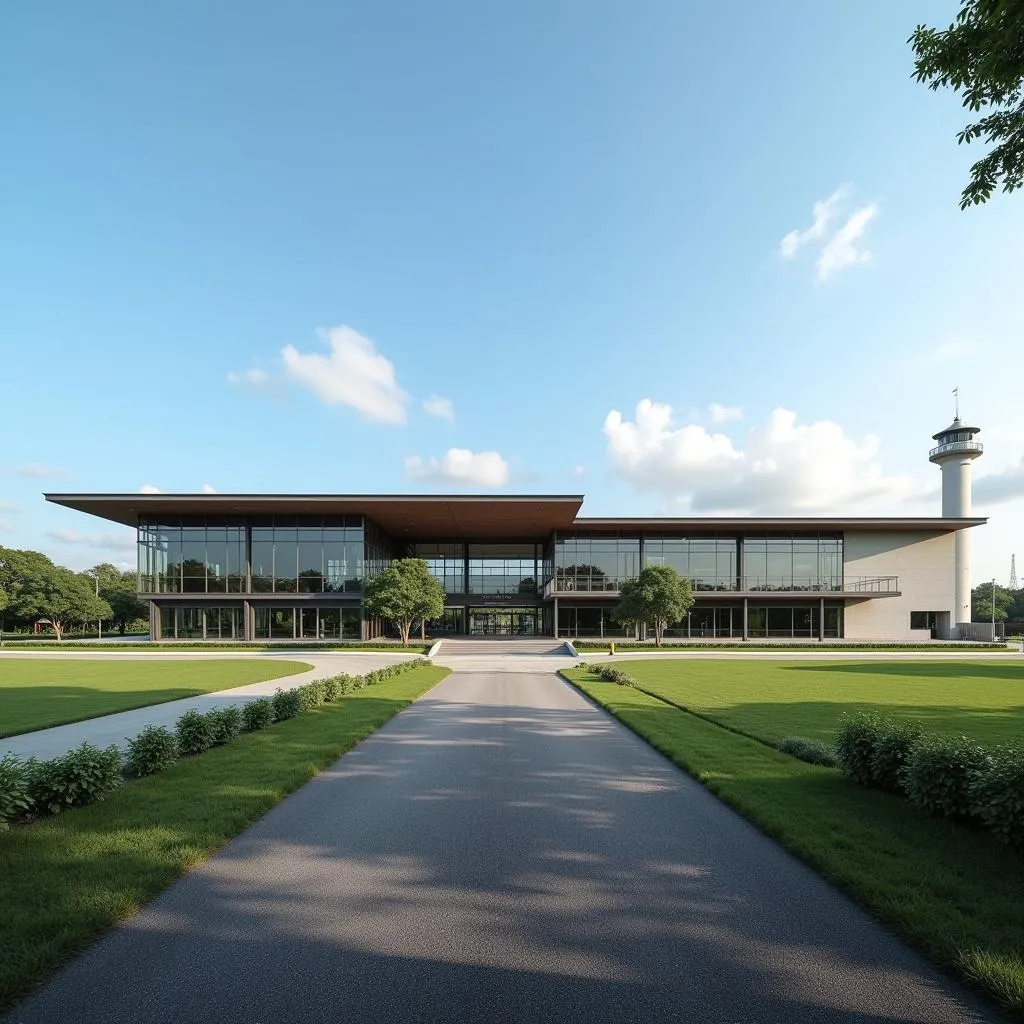 Agartala Airport terminal building exterior view