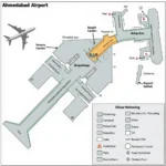 Ahmedabad Airport Terminal Map