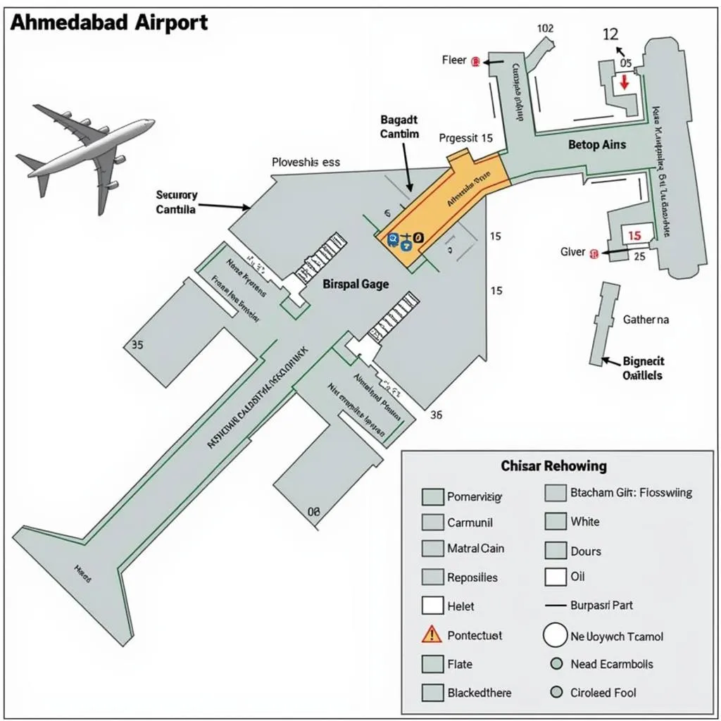 Ahmedabad Airport Terminal Map