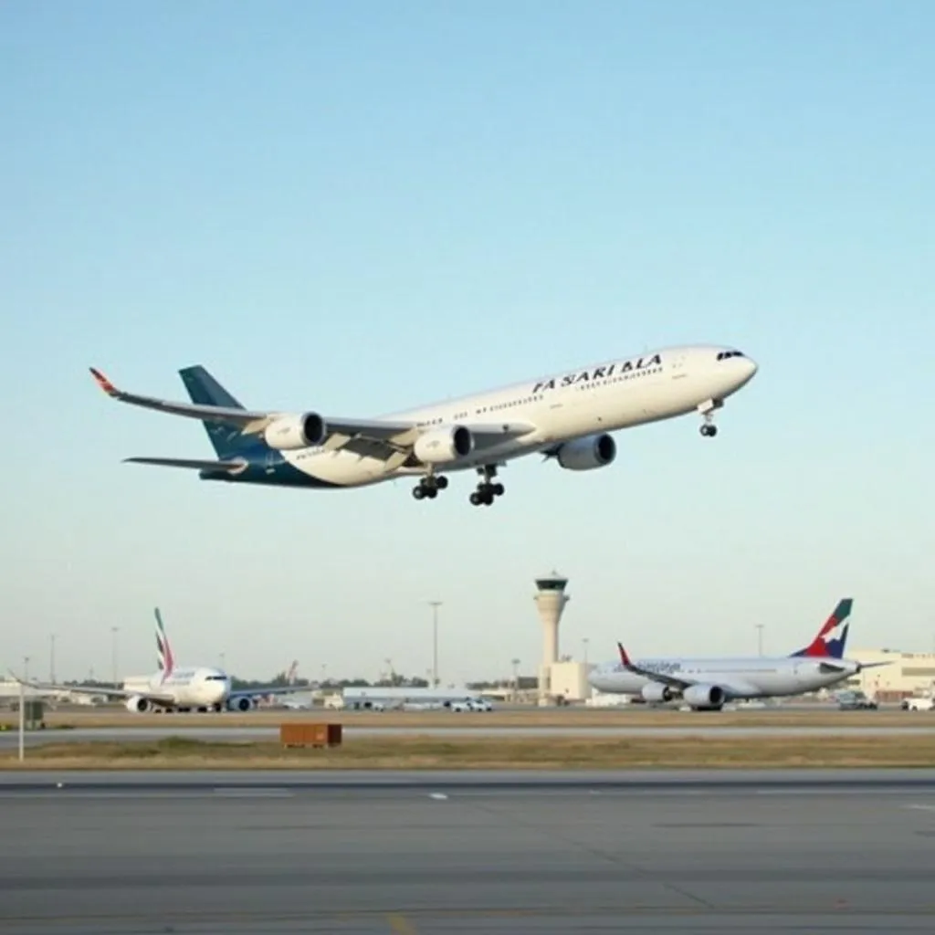 Aircraft Taking Off at Abu Dhabi Gala Airport