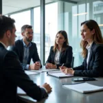 Airport Accountants in a Meeting