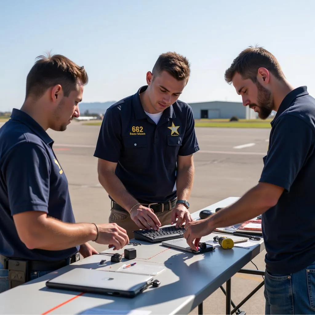 Aspiring aviation professionals participating in the 682 Apprentice Airport Authority program