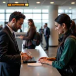 Airport Check-in using Aadhaar Card