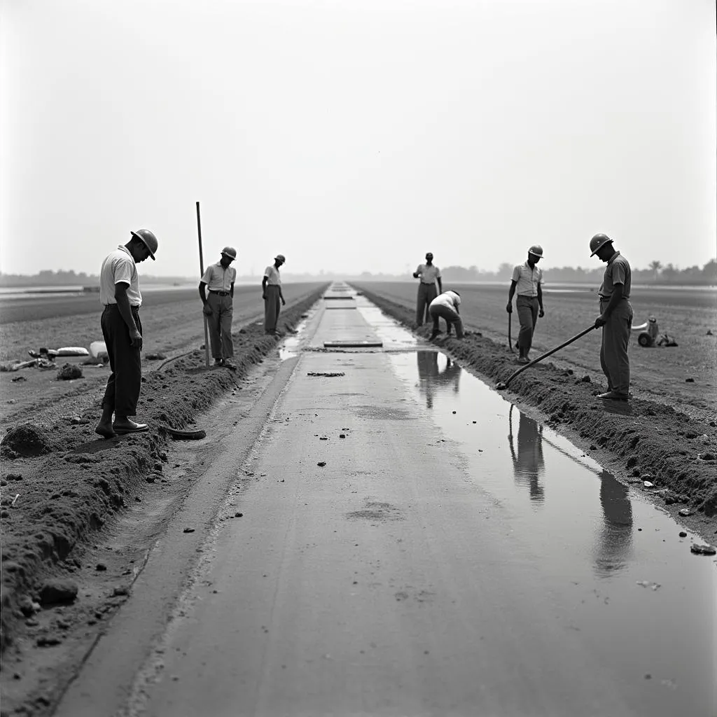 Airport Construction in 1950s Tamil Nadu