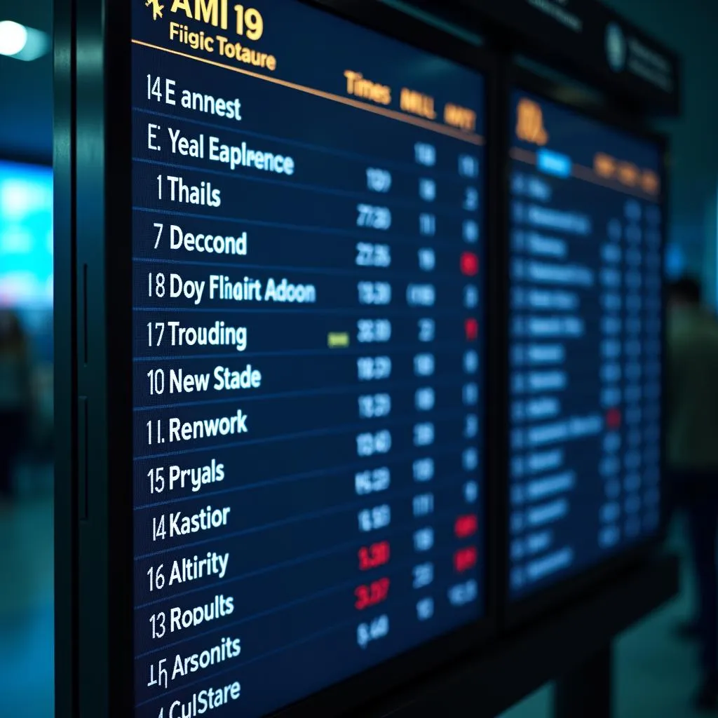 Airport Departure Board