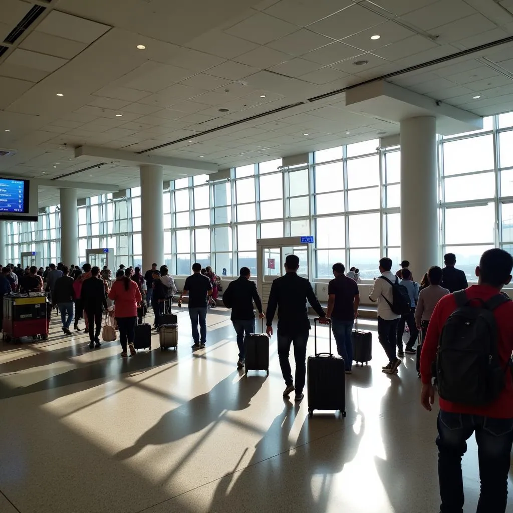 Departure Terminal at Hyderabad Airport