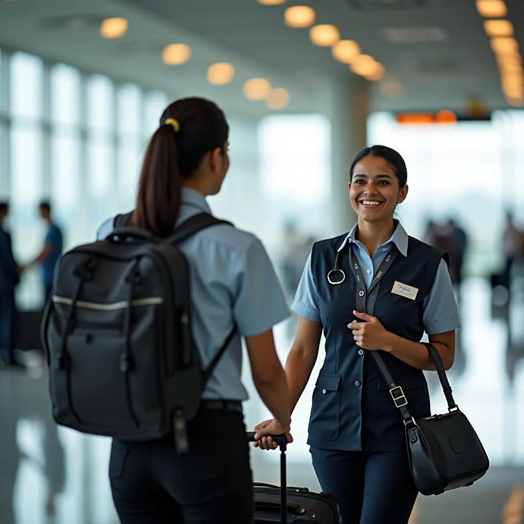 Airport Ground Staff at Indira Gandhi International Airport