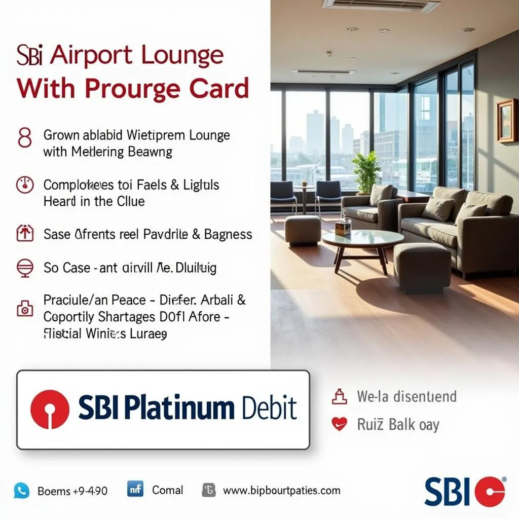 Airport Lounge Amenities Available with SBI Platinum Debit Card