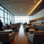 Luxurious Airport Lounge Interior