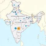 Map of Airports in India