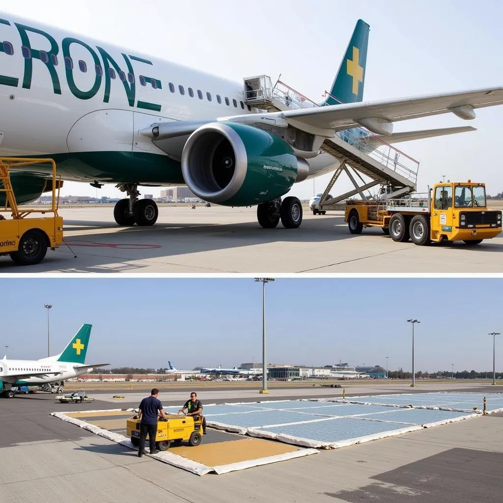 Efficient Installation of Airport Mats