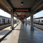 Airport Metro Express Line transfer to the New Delhi Metro at New Delhi Railway Station