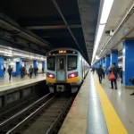 Airport Metro Express Train at Delhi Airport