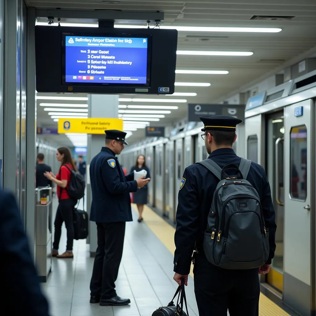 Airport Metro Line Security Check