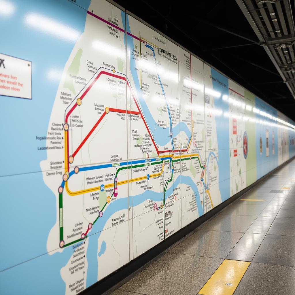 Airport Metro Route Map