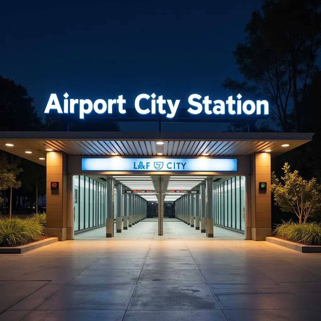 Airport Metro Station Entrance