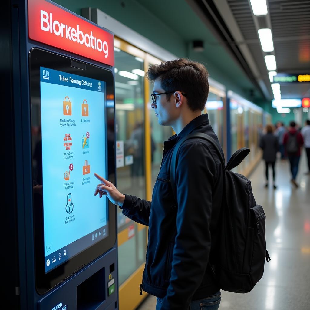 Airport Metro Ticket Machine