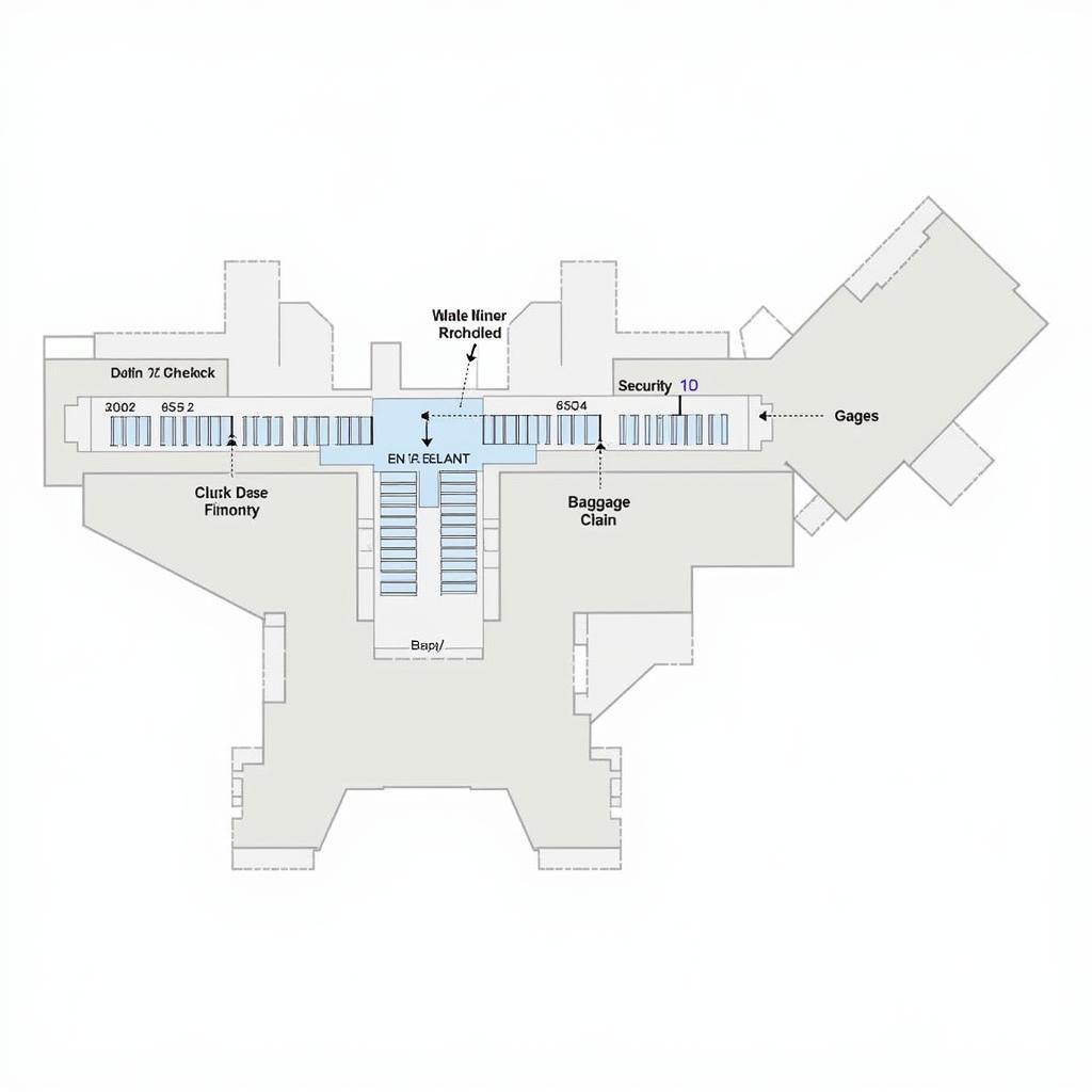 Airport Terminal 1D Layout