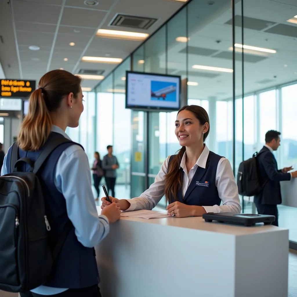 Alberta International Airport Information Desk