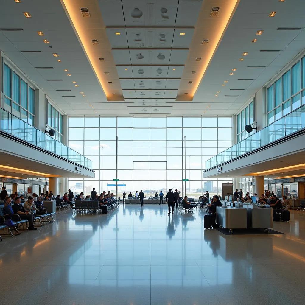 Almaty Airport Terminal Interior