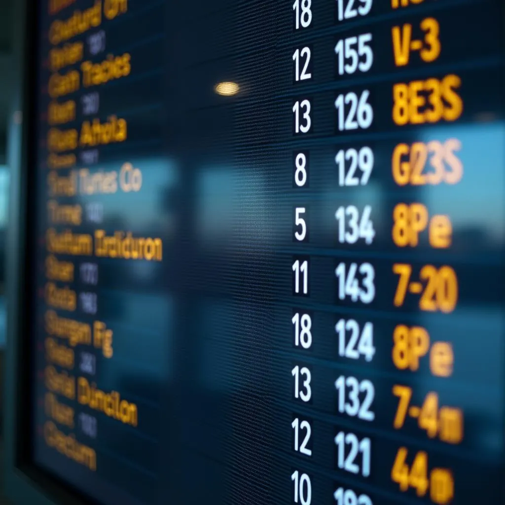 Amritsar Airport Departure Board