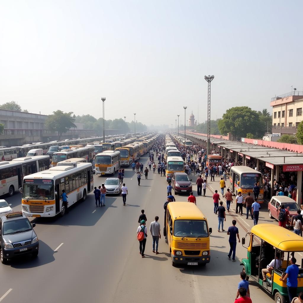 Arrival at Amritsar Bus Stand