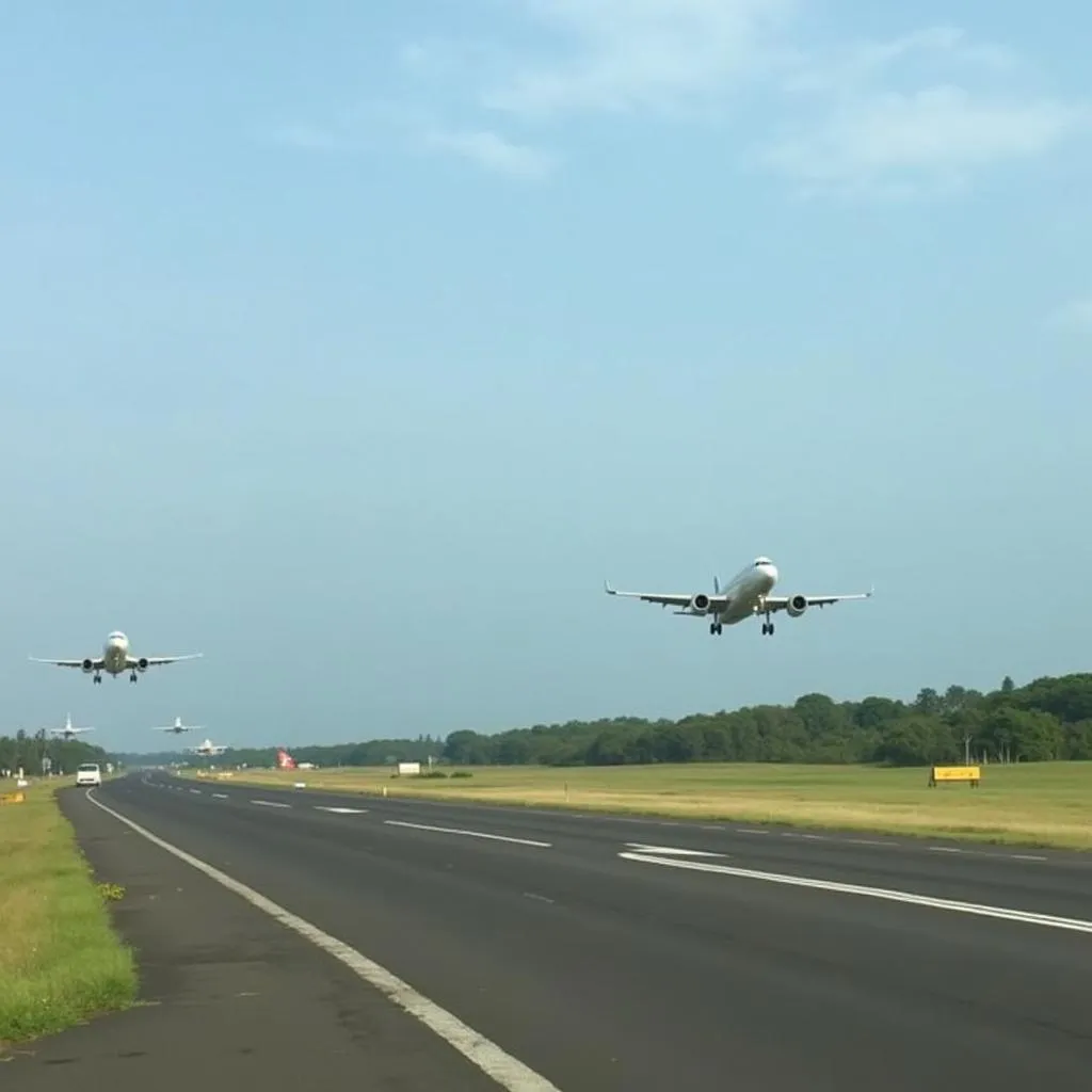 Aircrafts Taking Off from Andaman and Nicobar Airport